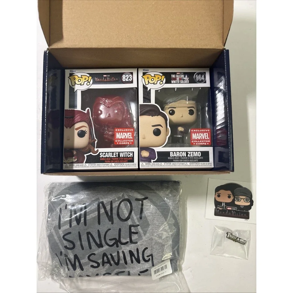 Funko Marvel Collector Corps Disney+ Plus WandaVision Pop XL ZEMO Scarlet Witch
